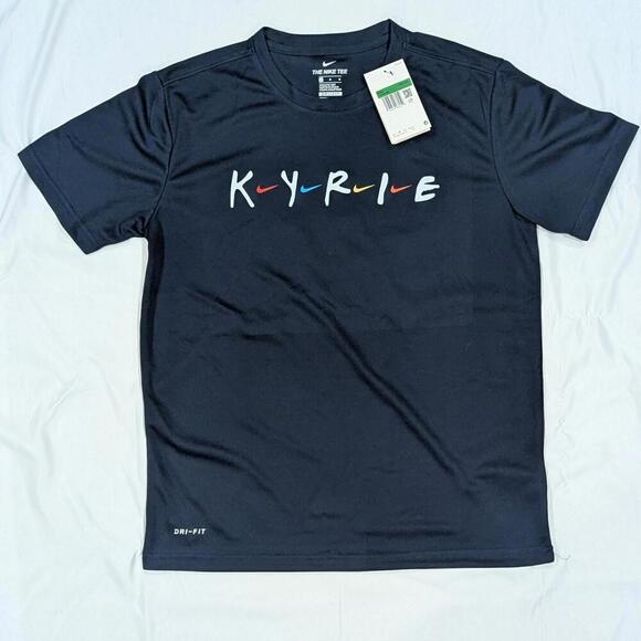 $68 Nike Kyrie Irving x Friends Dri-FIT Basketball T-Shirt Black Size L - Picture 2 of 6